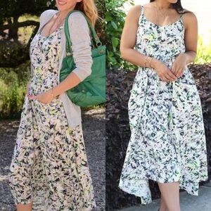 Cabi margherita Floral Sleeveless midi Dress